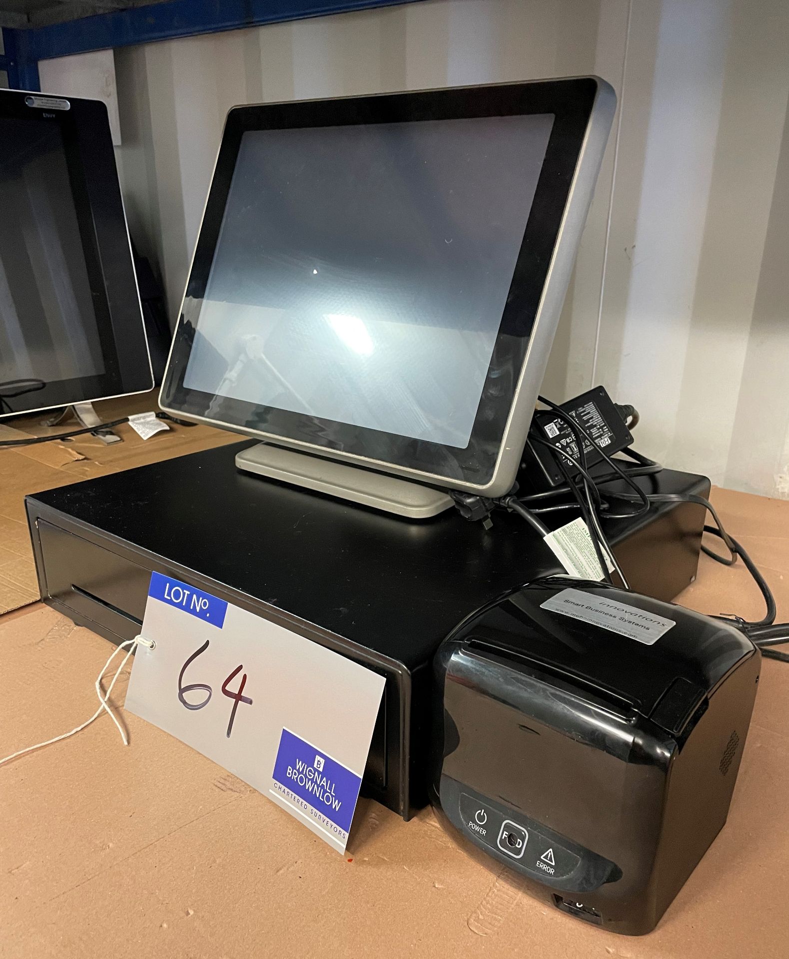 An EPOS Terminal with Touchscreen Monitor, Cash Drawer and Receipt Printer (located at EMS Asset