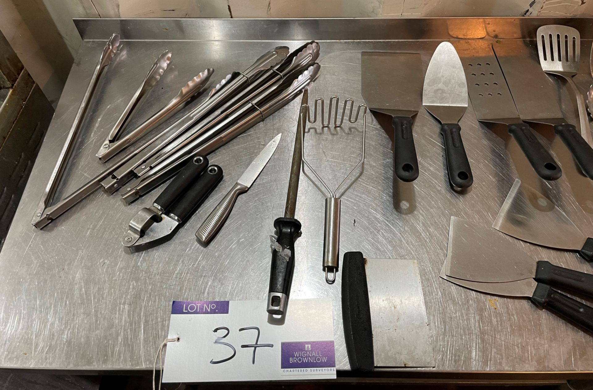 A Quantity of Assorted Kitchen Utensils including ladles, spoons, slices and tongs (located at EMS - Image 3 of 3