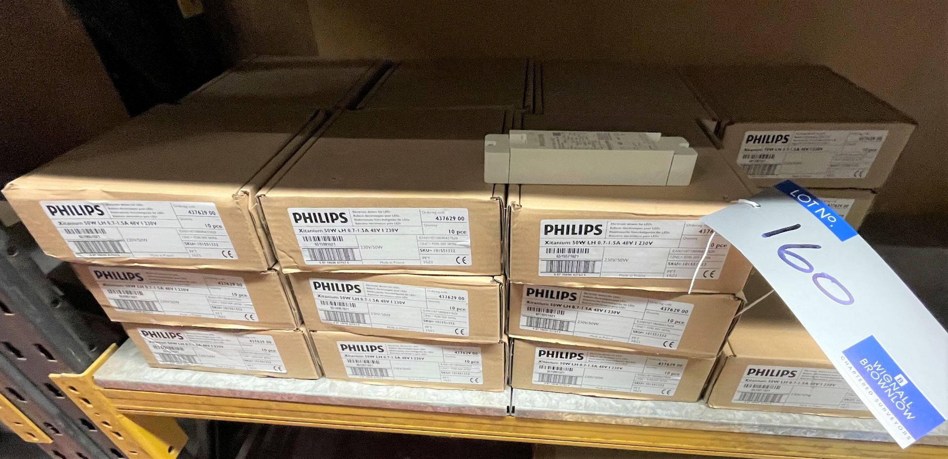22 boxes of 10 Philips Xitanium 50W LH0.7-1.5A 48V I 230V Electronic Drivers for LED's, as new ( - Image 2 of 2