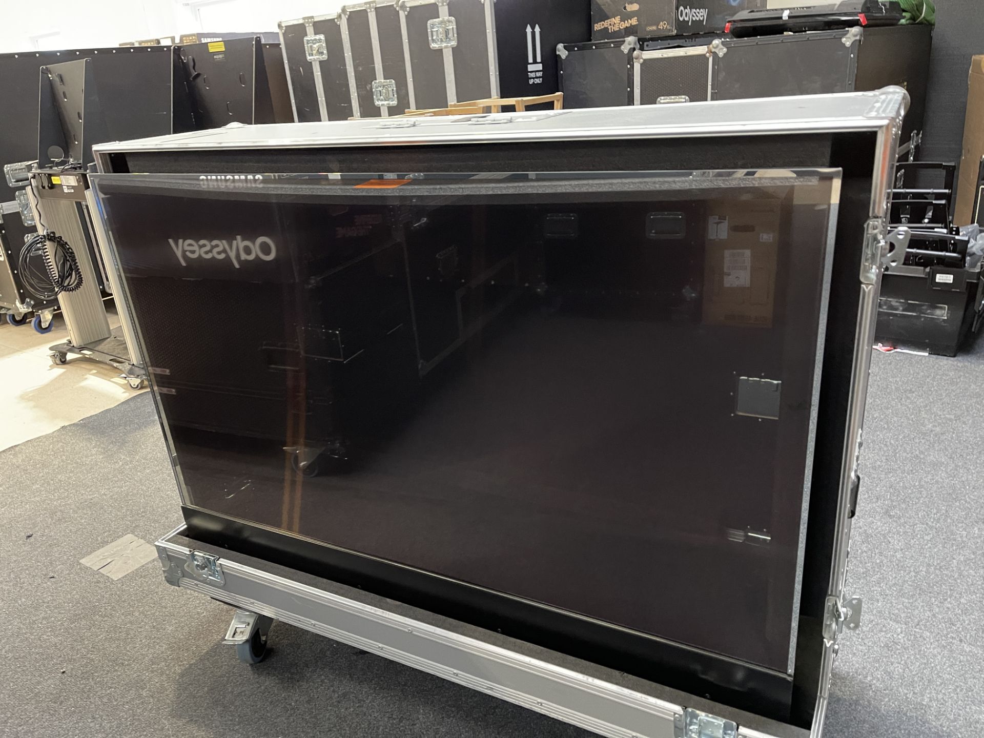 A LG GhosT-OLED 55in Screen, Model LG55EW5F-A with Flight Case (Located at Equip Event Services: 1 - Image 8 of 9