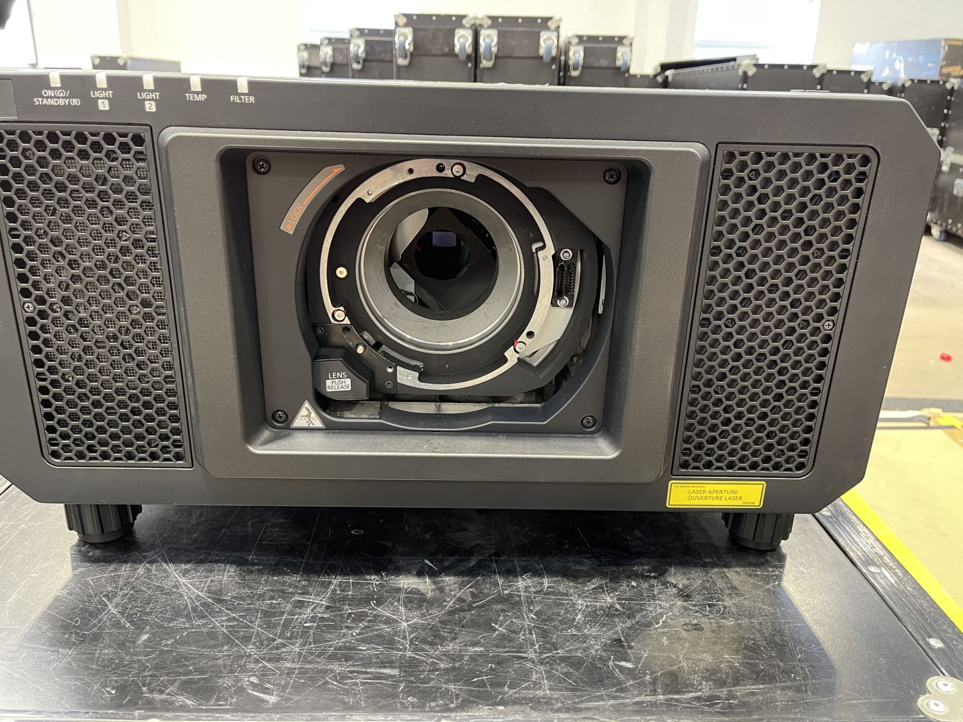 A Panasonic PT-RZ12K 3 Chip Projector, no Flying Frame, Lamp Hours: 1046 hrs (located at Equip Event - Image 2 of 4