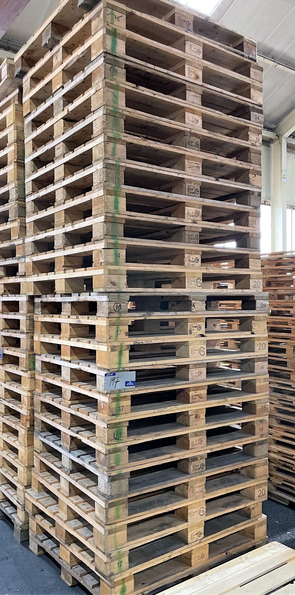 25 Timber 2 way Pallets, 1200mm x 1300mm.