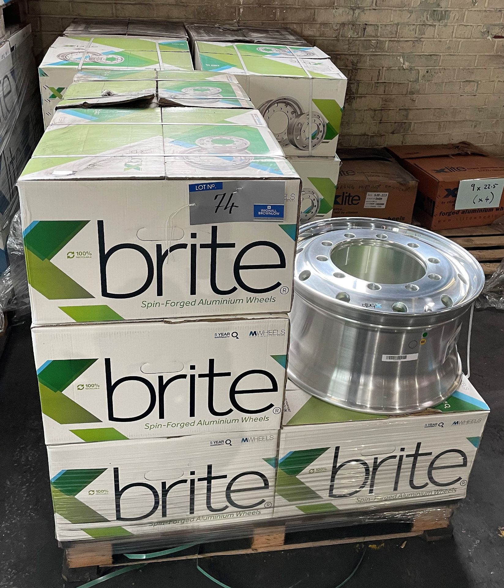 20 MWheels Xbrite Spin Forged Aluminium Wheels, 11.75 x 22.5, Part No.060XB+, Xbrite 32mm (boxed - Image 2 of 3