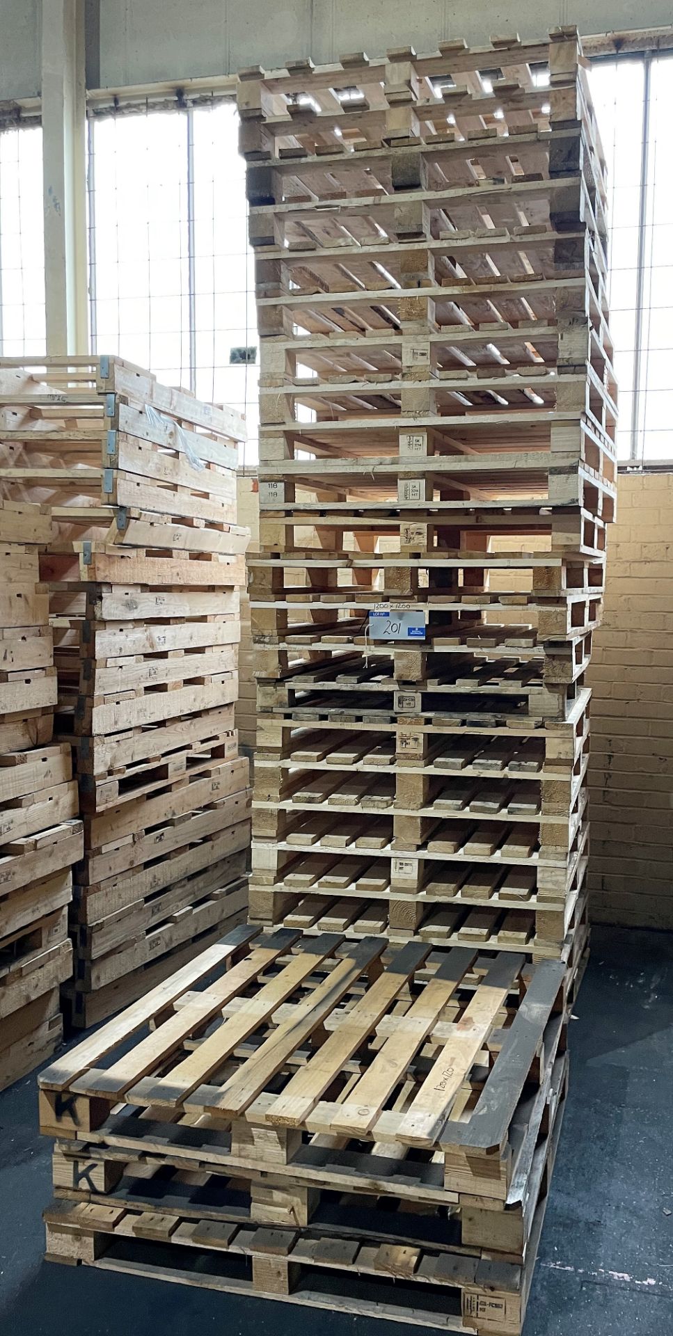 26 Timber 2 way Pallets, 1200mm x 1200mm.