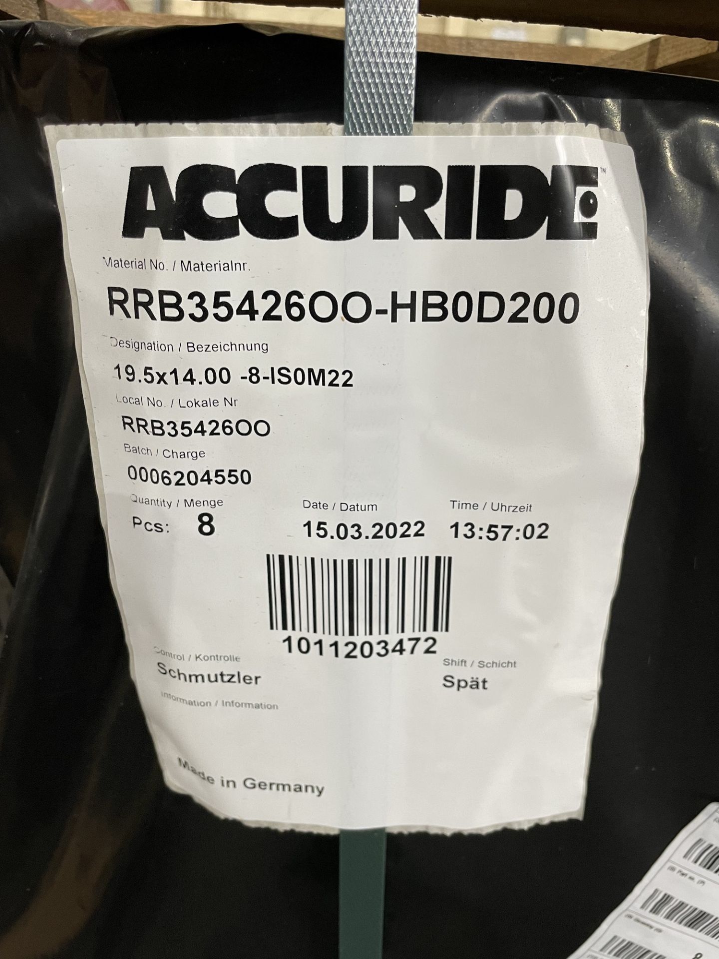 40 Accuride 19.5 x 14.00-8-IS0M22 RRB3542600-HB0D200 Wheels (new). - Image 3 of 3