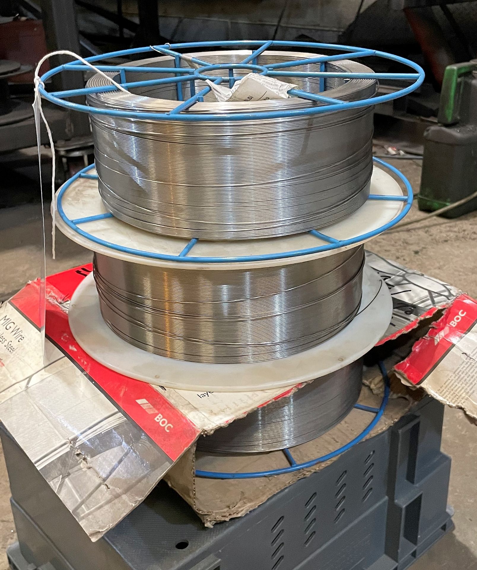 3 Coils of Stainless Steel Welding Wire.