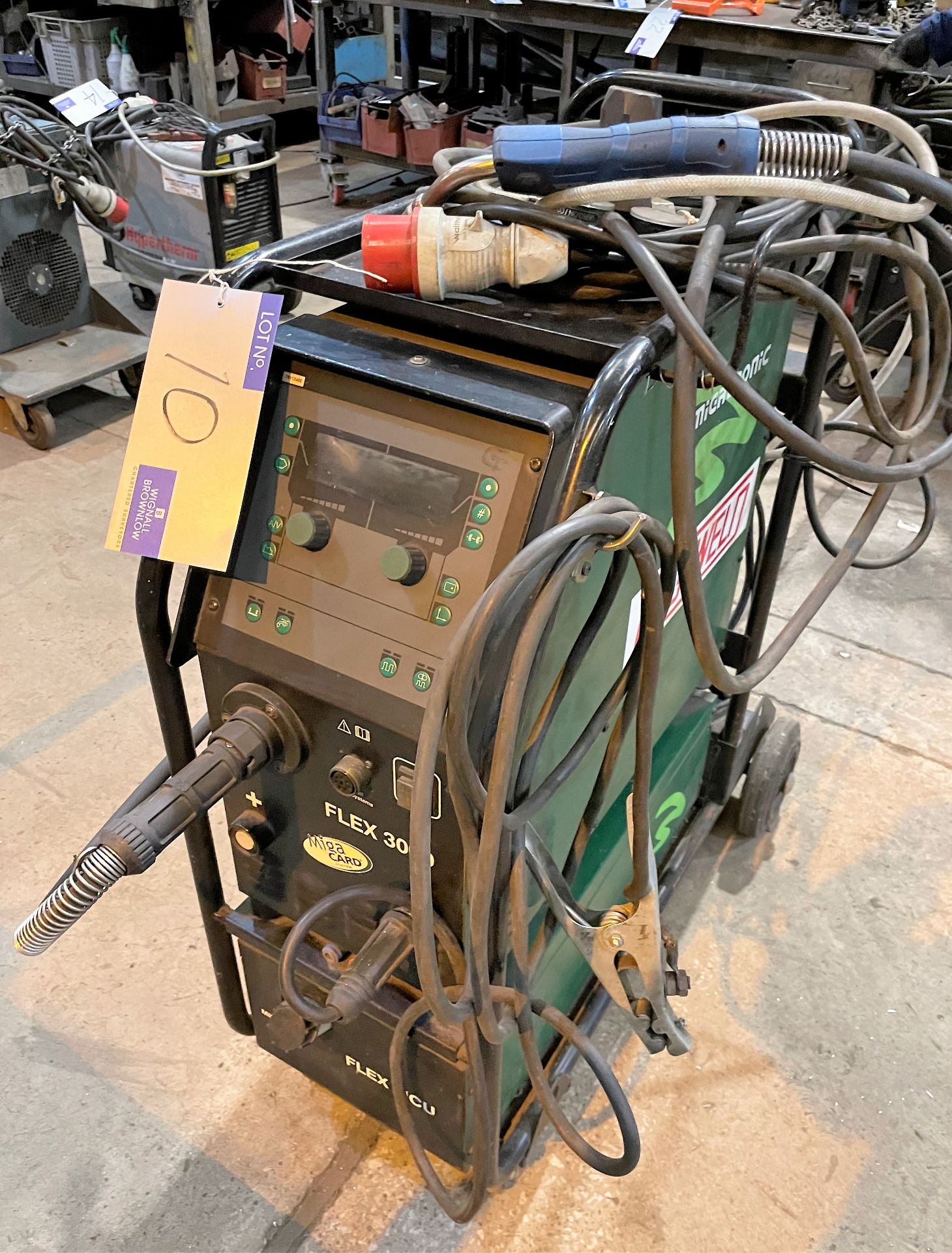 A Migatronic Flex 3000C Inverter Synergic Pulse Mig Welding Rectifer No.05120198 with MCU Cooling