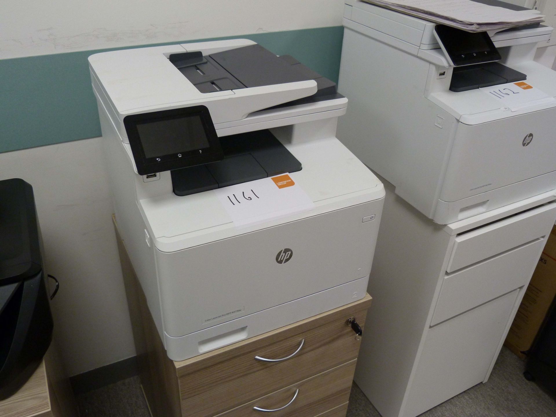A HP Office LaserJet Pro MFP479dw Multi Function Printer.