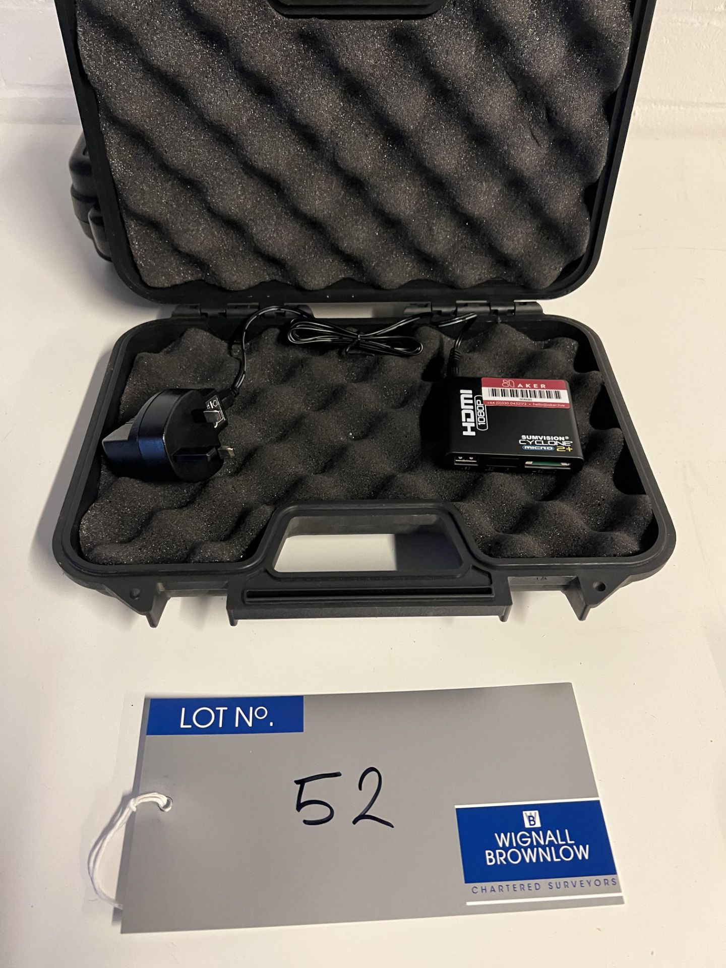 A Cyclone Micro HD+ media player in carry case (located at Visions, Unit 14, Suttons Business