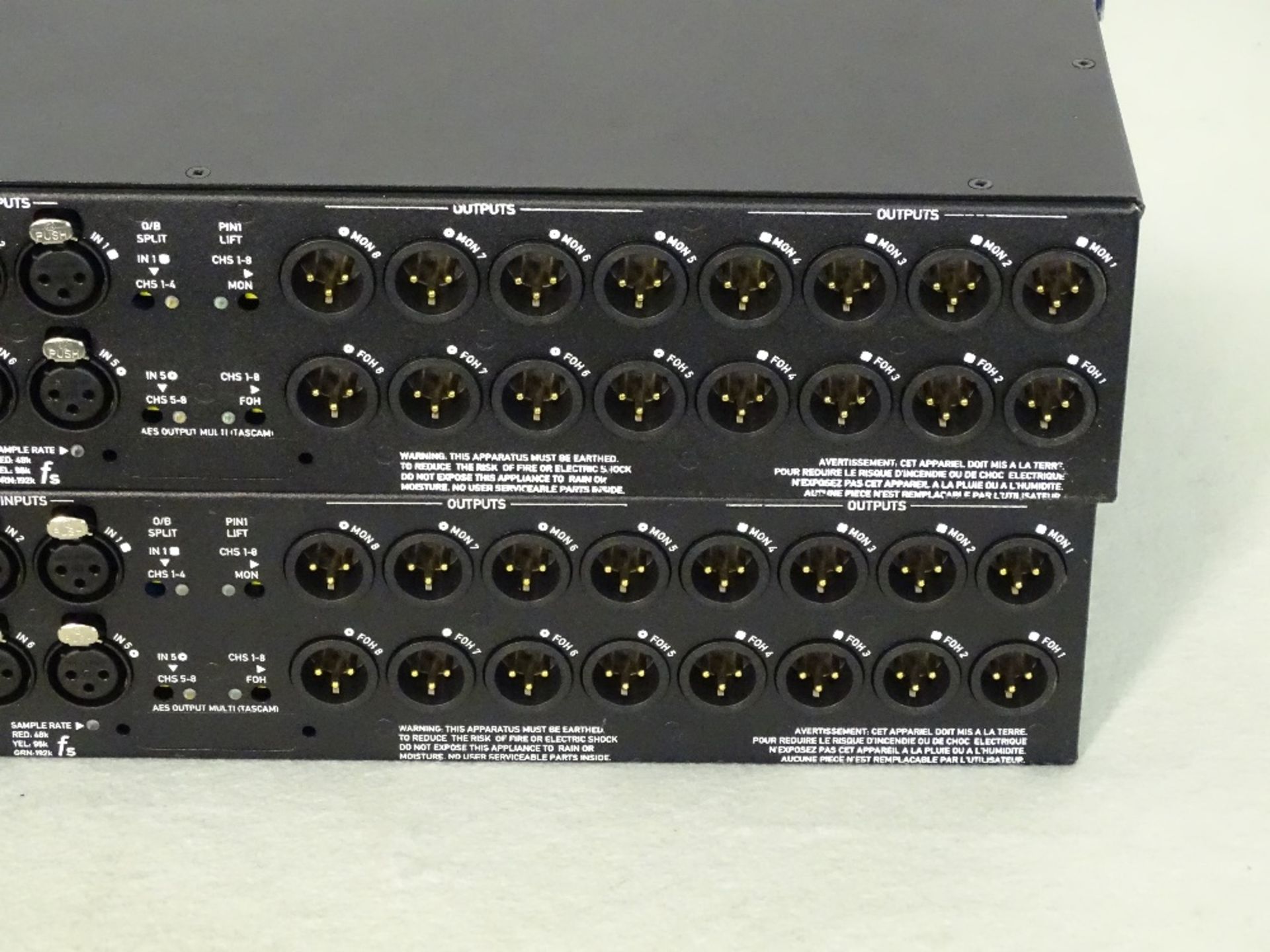 A Pair of XTA DS8000/D-8 Channel Mic/Line Distribution Units, a 2U, 8 input to 32 output mic/line - Image 3 of 6