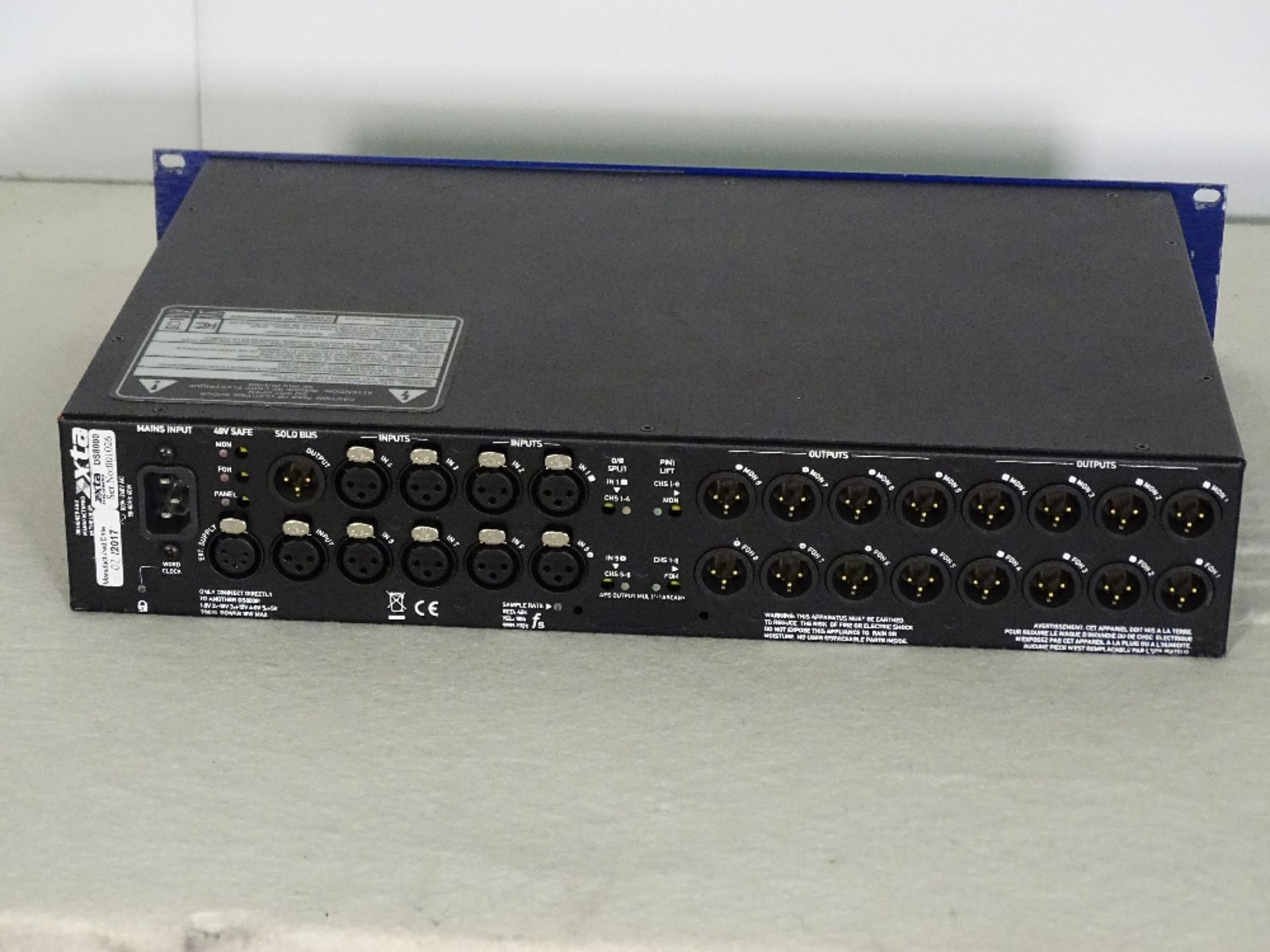An XTA DS8000/D-8 Channel Mic/Line Distribution Units, a 2U, 8 input to 32 output mic/line - Image 4 of 6