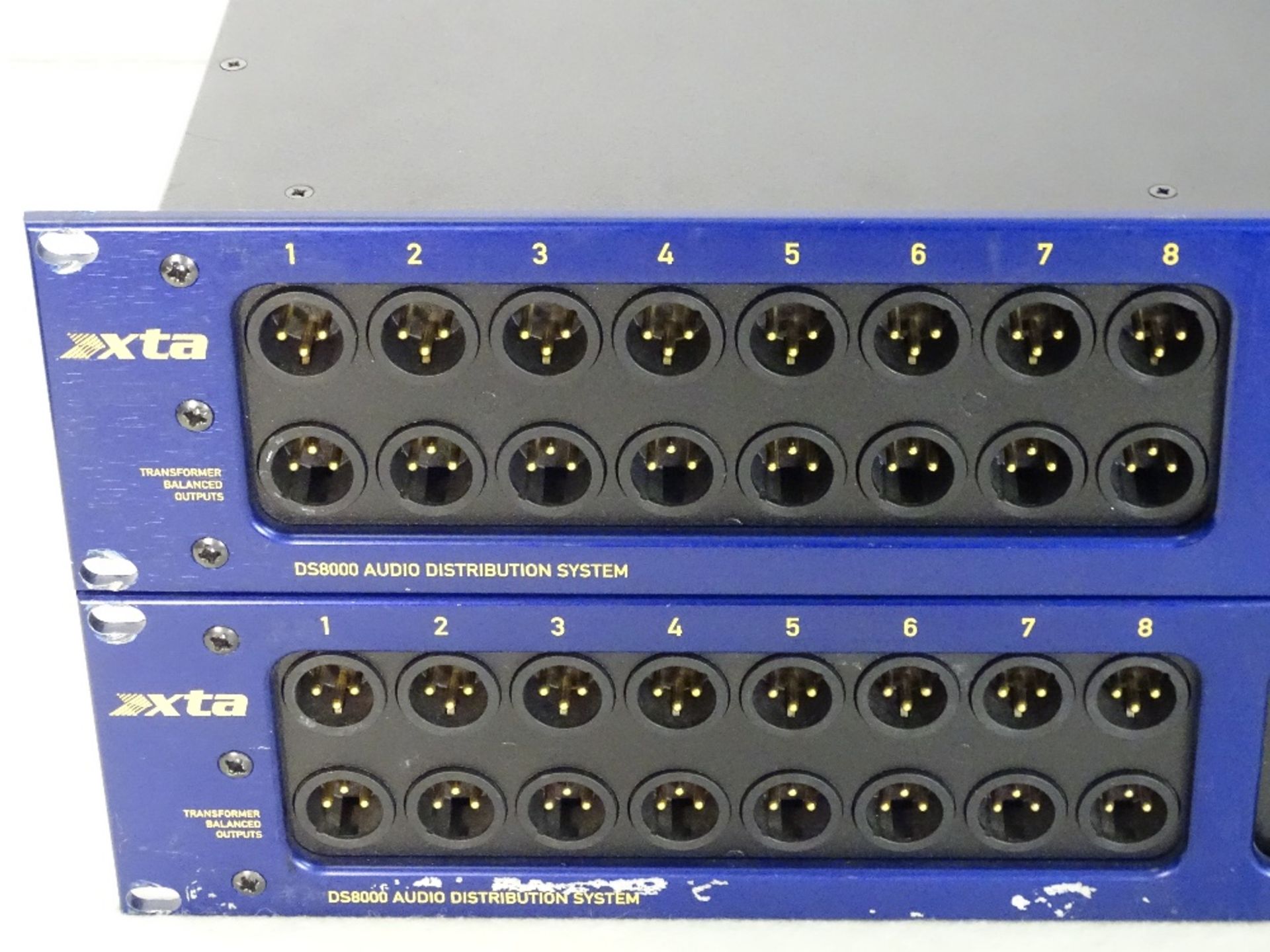 A Pair of XTA DS8000/D-8 Channel Mic/Line Distribution Units, a 2U, 8 input to 32 output mic/line - Image 2 of 6