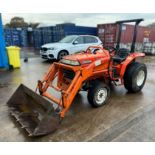 A Kubota Sunshine L1-215 Compact Utility Tractor with Monroematic Auto Controls, 1350mm bucket,