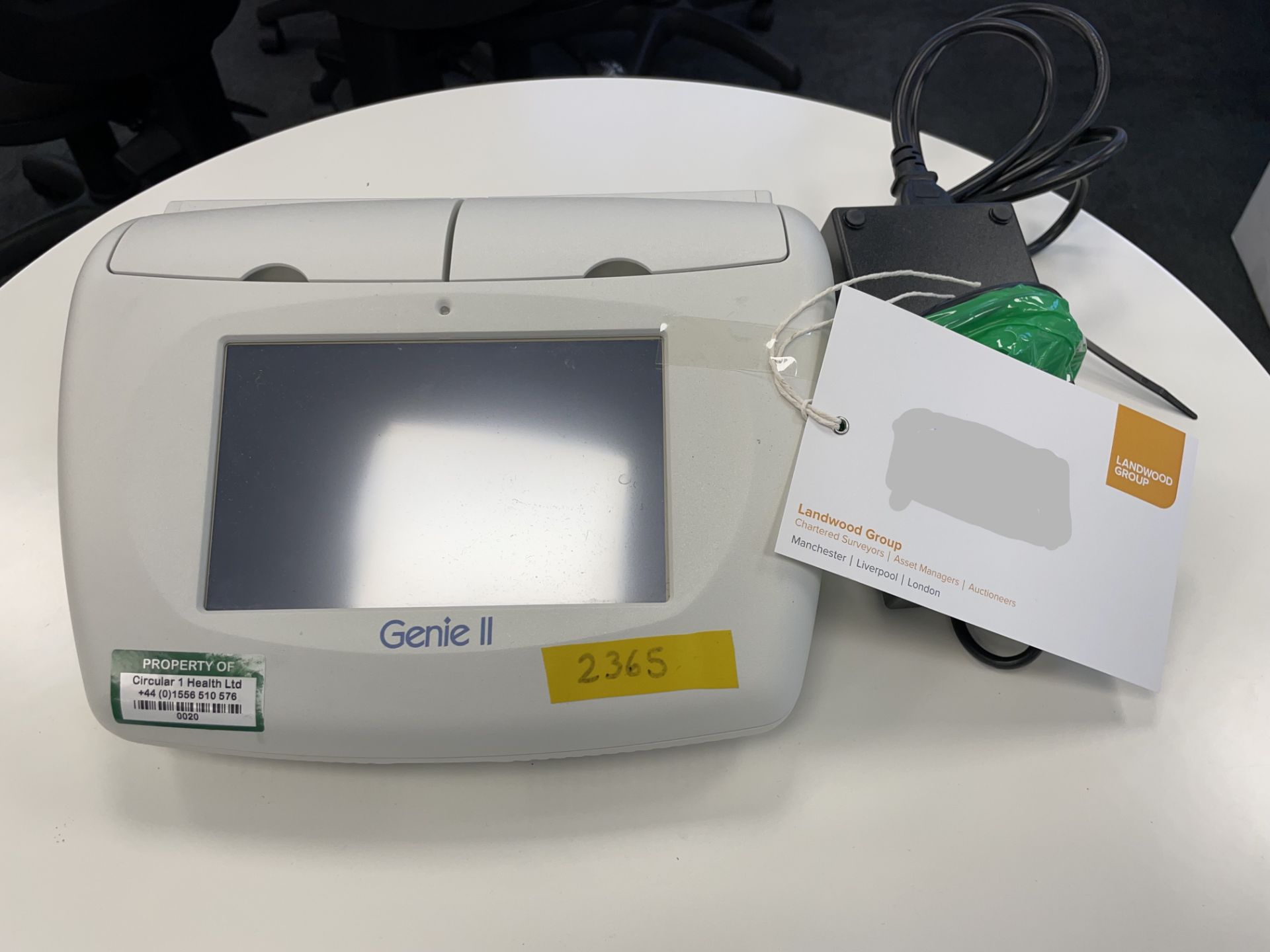 An OptiGene Genie II Model GEN2-02-02 Isothermal DNA amplification system no: GEN2-2365 (7/20),