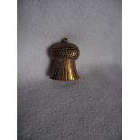 Antique Novelty Brass Thistle Head Vesta Case - Circa 1890'S