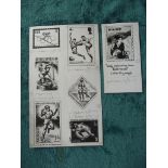 Orig. Drawings of Various National Sporting Stamps - B.L. Kearley Ltd.- Pre 1972