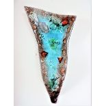 Studio Art Glass Wall Hanging Sculpture 55cm high