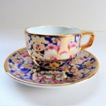 Hand Painted & Gilded Cup and Saucer