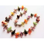 Vintage Multi Gemstone Necklace