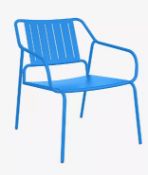 Item Description - John Lewis ANYDAY Brights Metal Garden Lounge Chair, Directoire Blue - Sto...