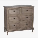 New in Box Ashwell Taupe Pine Wood 4 Drawer Unit RRP £349 - No VAT