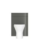 House Beautiful 600mm Back to Wall Toilet Unit - Gloss Grey RRP £160 - No VAT