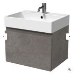 Brand New Vanity Unit with Basin - Concrete RRP £176 - No VAT