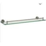 New Boxed Pair Traditional Glass Shelves RRP £80 - No VAT