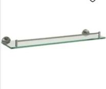 New Boxed Pair Traditional Glass Shelves RRP £80 - No VAT