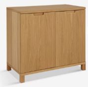 John Lewis Abacus Wide Storage Cupboard, FSC-Certified, Oak Customer Return Faulty