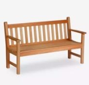 John Lewis Barlow Tyrie Lavenham 3-Seat Eucalyptus Wood Garden Bench - faulty - returned by custo...