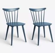 John Lewis ANYDAY Spindle Dining Chair, Set of 2, Grey, FSC-Certified (Beech Wood) RI002989674 G...