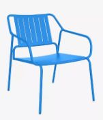 Item Description - John Lewis ANYDAY Brights Metal Garden Lounge Chair, Directoire Blue - Sto...