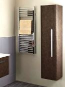 New Linen Tall Wall Hung Storage Unit Lino Oxide RRP £336 - No VAT