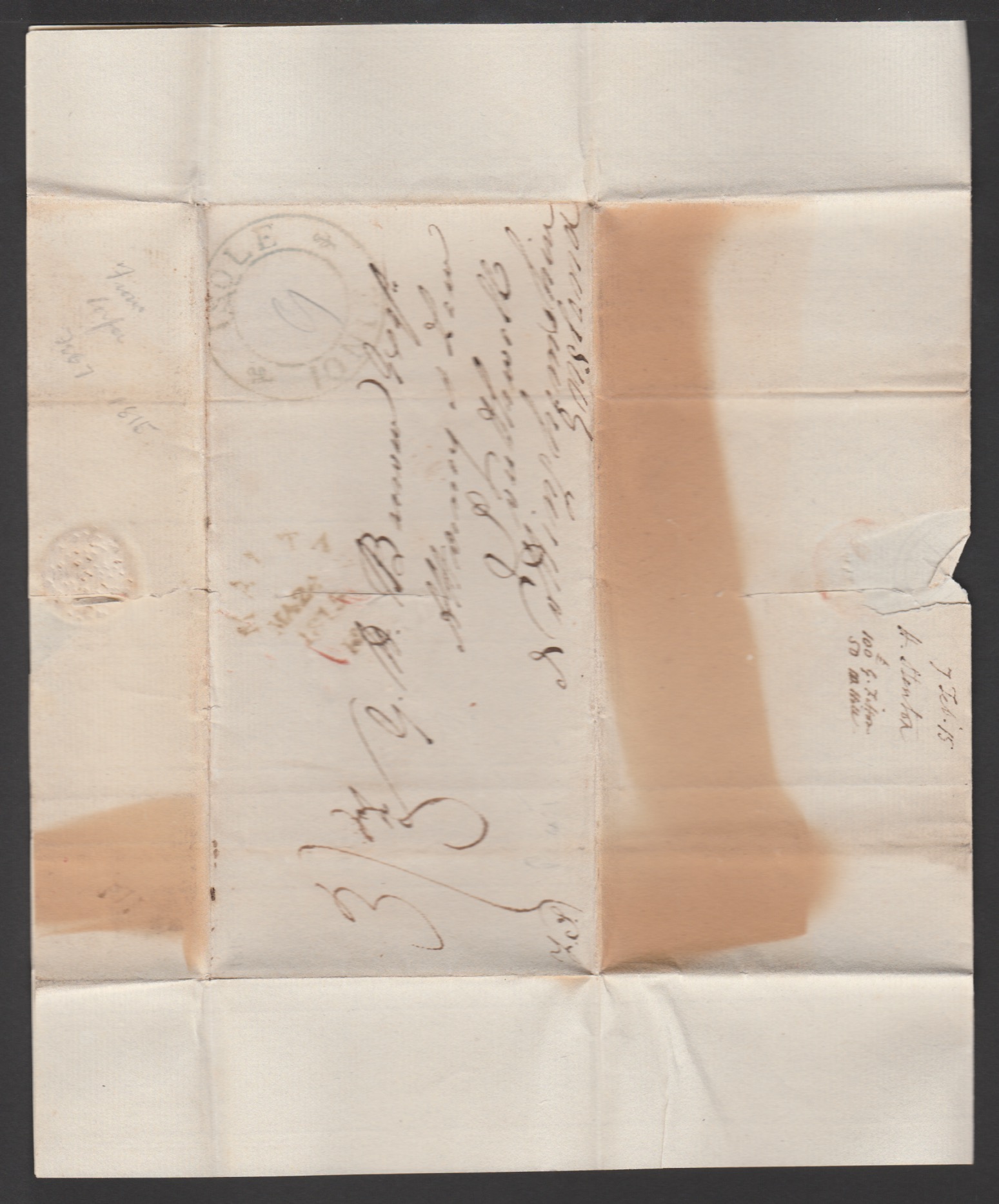 Malta / G.B. Ship Letters - Falmouth 1815 - Image 5 of 5
