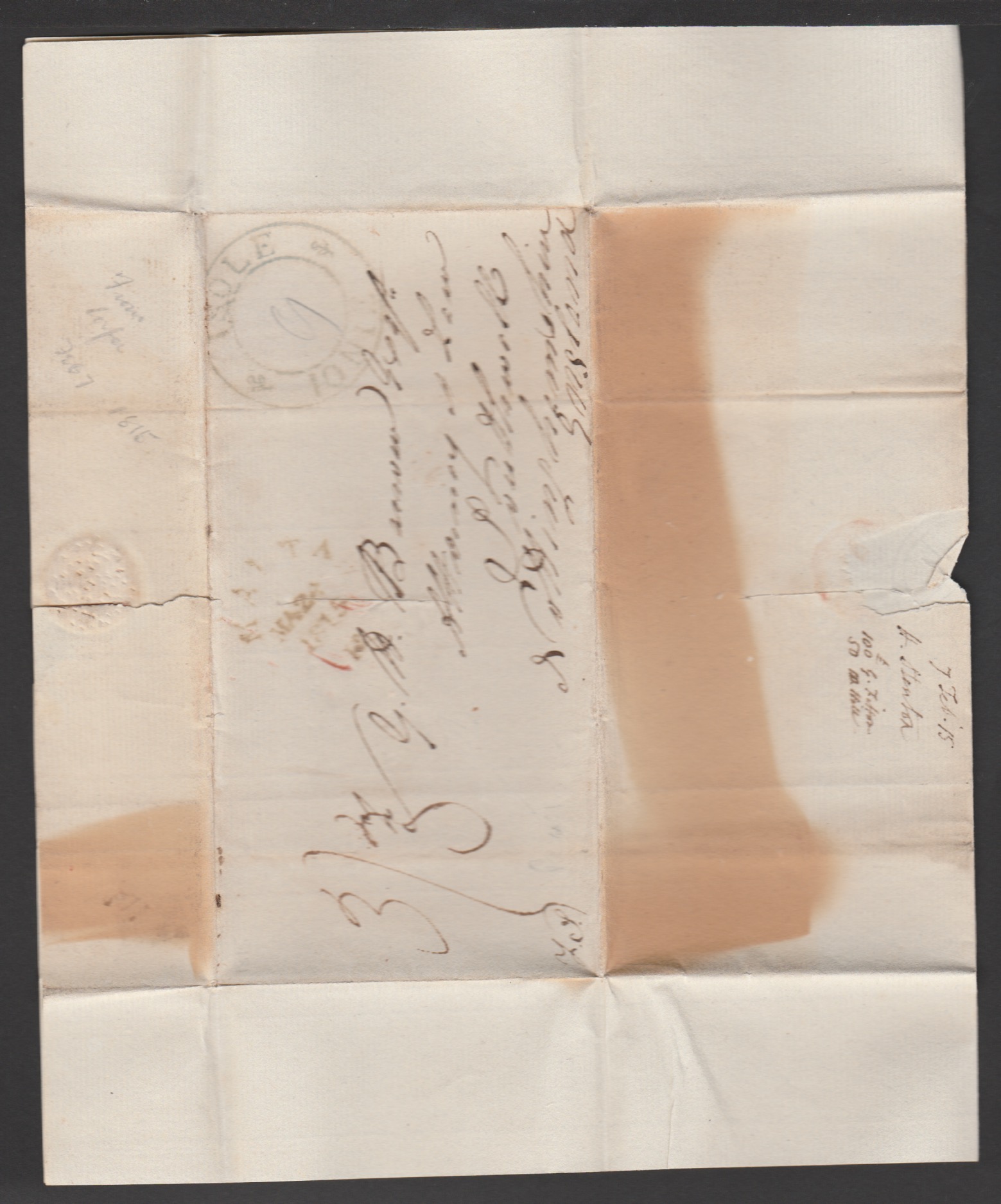 Malta / G.B. Ship Letters - Falmouth 1815 - Image 4 of 5