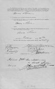 Autograph Signature Transvaal Secretary W. E. Bok Z.A.R. Secretary State 1888