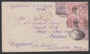 Argentina / G.B. Used Abroad 1872