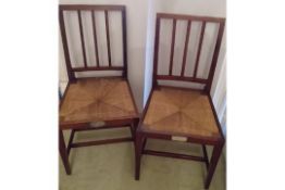 Royalty Pair H.M.King Edward VII mahogany Coronation chairs