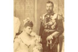 Royalty 1893 The Marriage of King George V and Queen Mary hand signed dated July 6th 1893.Wedding