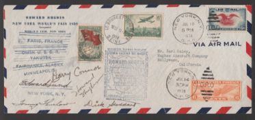 Airmails - Russia / USA / France 1938
