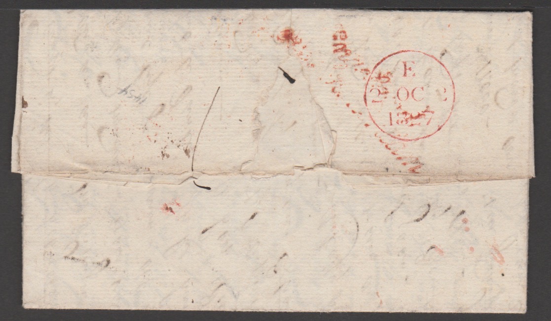 G.B. - Ship Letters - Ryde 1827 - Image 2 of 6