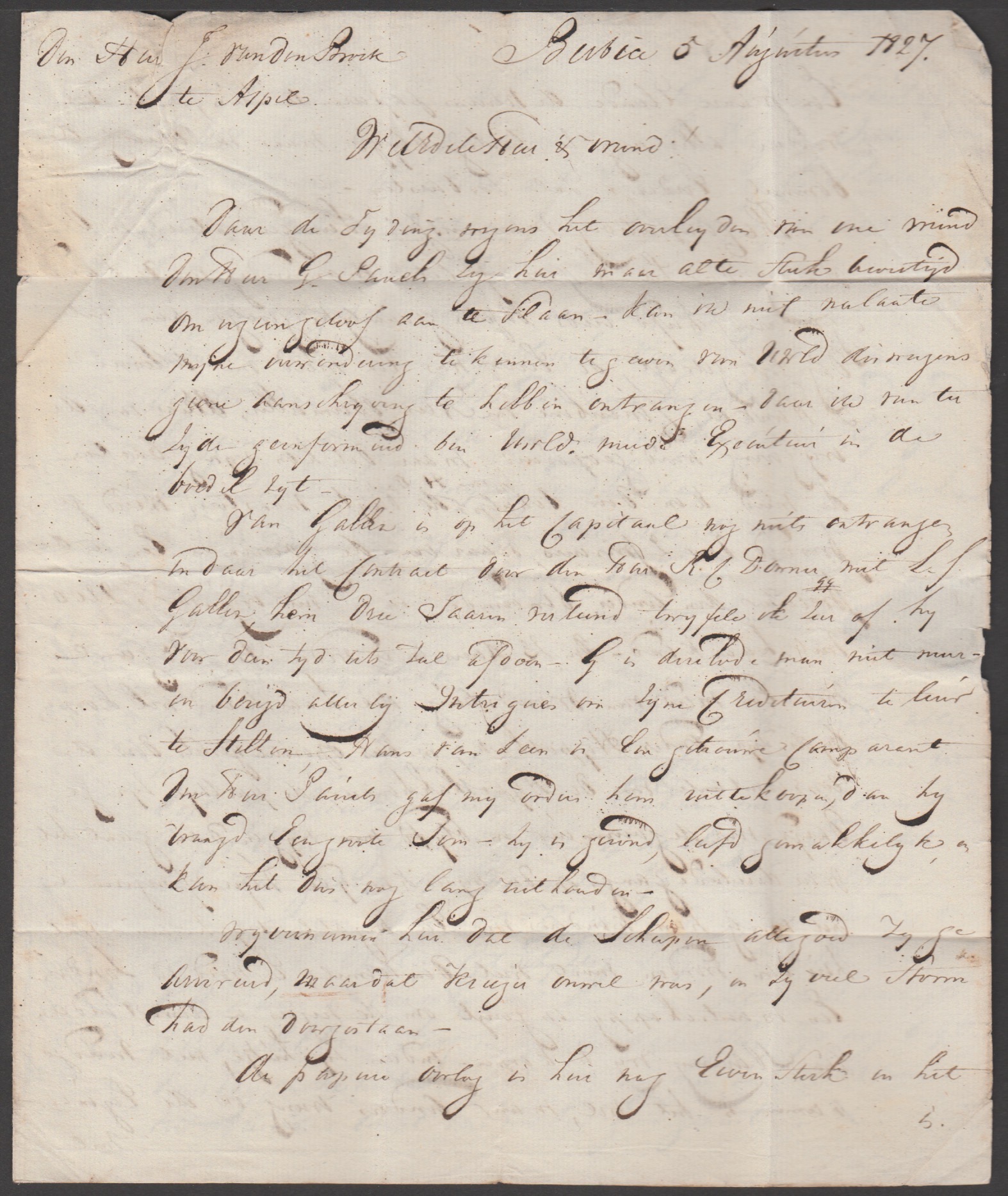 G.B. - Ship Letters - Ryde 1827 - Image 3 of 6