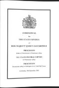 GB Royalty Queen Elizabeth II Ceremonial for State Funeral Palace of Westminster to Wellington A...