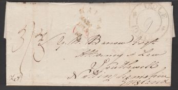Malta / G.B. Ship Letters - Falmouth 1815