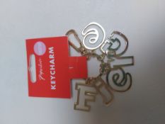 Paperchase Keyrings Fierce Gold Box of 20 RRP £100