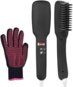 Hair Straightener, 2 In 1 PTC Heating + Anion Hair Care + Free Heat Resistant Glove