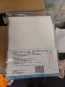 Box of Transparent Ipad Covers, Packs of Interfacing, City Bucket List Plaques, Stationery Items