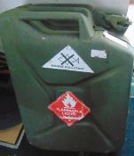 AZ141 An Old Pre-Used 20L Metal Jerry Can For Petrol/Diesel