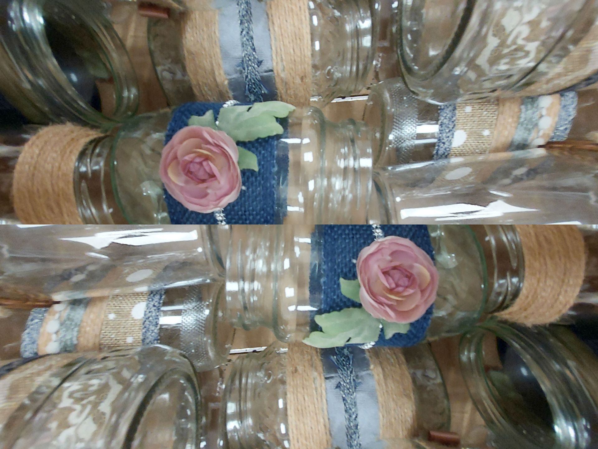 Wedding Jars Decorated